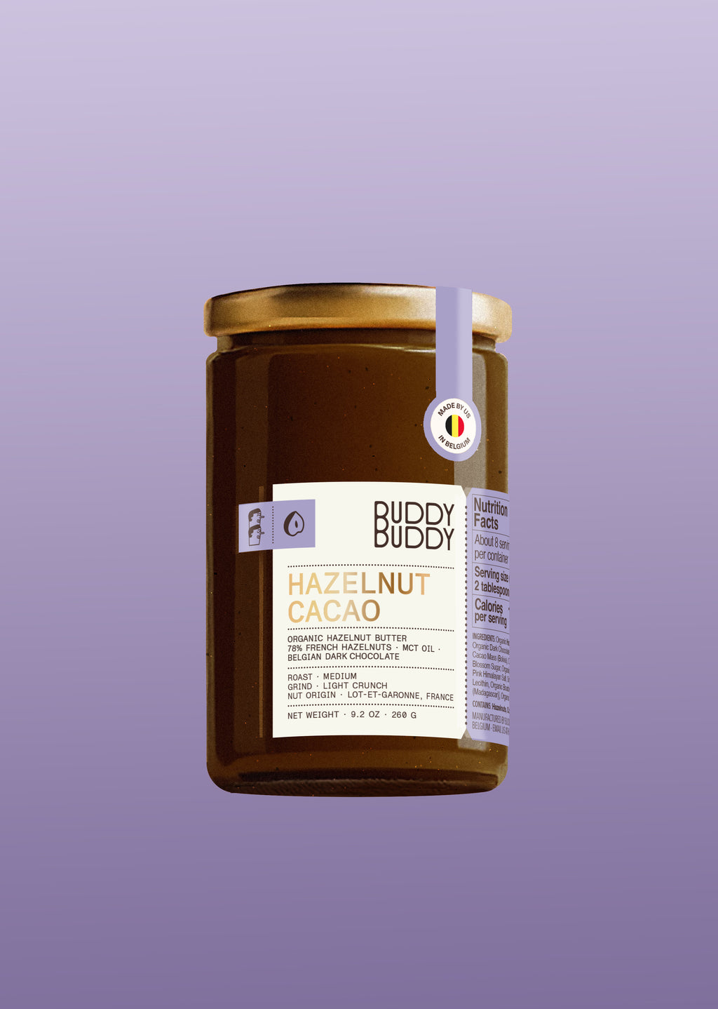 BUDDY BUDDY — Organic Hazelnut Cacao Nut Butter – BUDDY BUDDY (US)